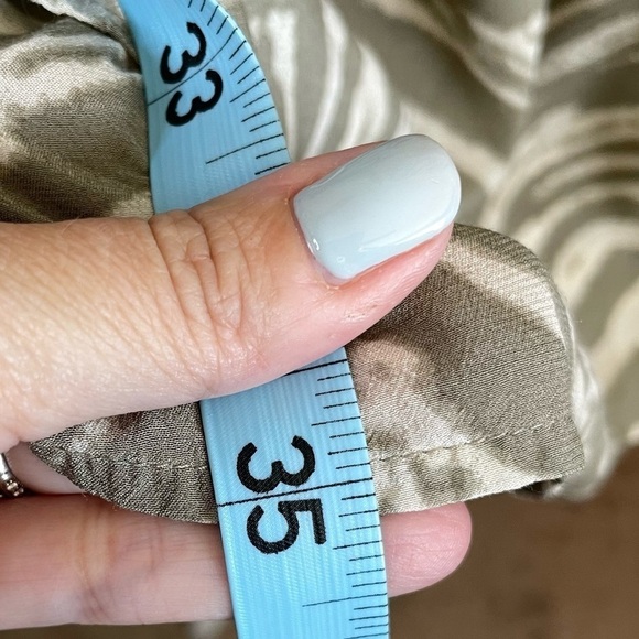 Rails Jasmine Safari Wild Cat Tiger Print Long Sleeve Dress Tan Cream Sz Medium - Picture 11 of 11